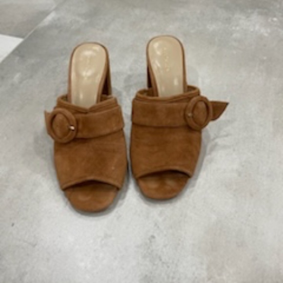 Ann Taylor Brown Suede Heels - Picture 1 of 2